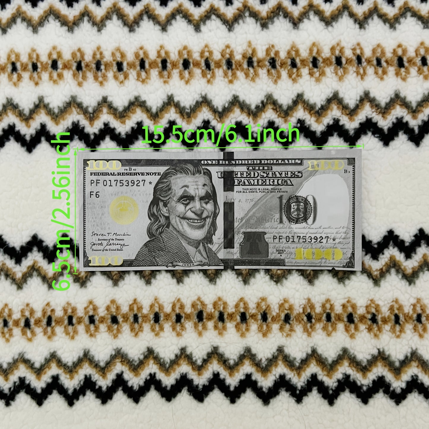 US Stock 2-4 Days Smell Proof Resealable Mylar Bags - 3.5g 50, 6.1"×2.56" Portable Heavy Duty Airtight, Unique Gold Dollar Clown US Viral Movie Design Ideal For Stash, Collectibles, Travel & Gaming