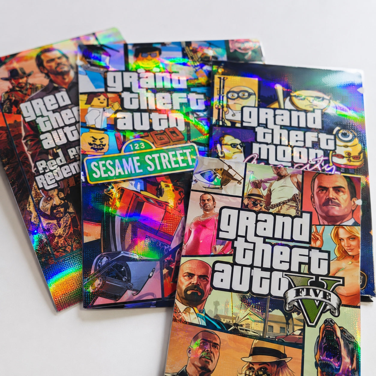 GTA Printed Mylar Bags 1G 100PCS 3.1x2.3 Inch 9Mil Smell Proof Resealable Stand Up Pouch US Stock 2-3 Days Delivery