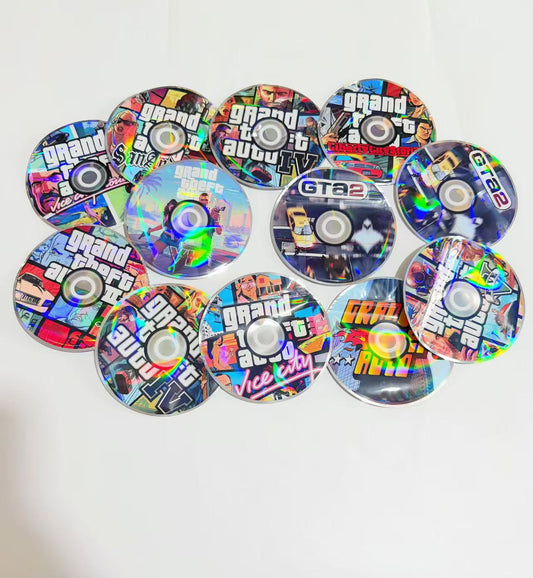 Gift Wrapping GTA Round Shape Mylar Bags 3.5G 50PCS 9Mil Holographic Stand Up Pouch Resealable Zipper Heat Sealable Smell Proof Food Grade Storage Bags For Outdoor Daily Users