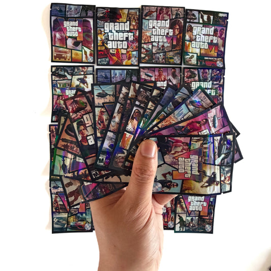 1Gram GTA VI Design Mylar Bags 100 Count Odor Proof Stand Up Food Grade Pouches
