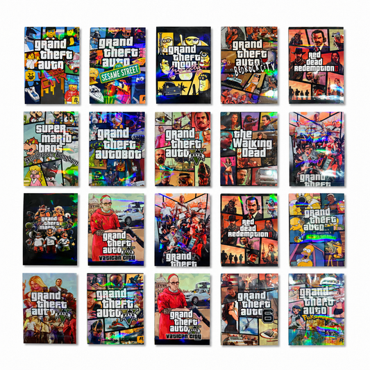 GTA Printed Mylar Bags 1G 100PCS 3.1x2.3 Inch 9Mil Smell Proof Resealable Stand Up Pouch US Stock 2-3 Days Delivery