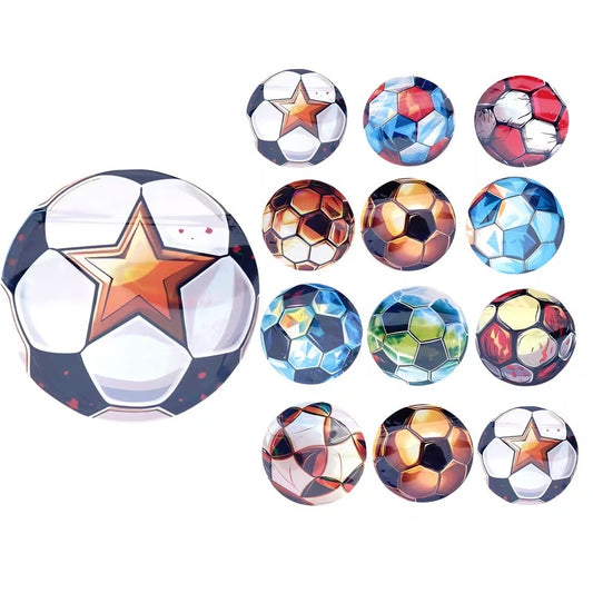 Gift Wrapping FIFA World Cup Round Football Mylar Bags 3.5G 100PCS 9Mil Holographic Smell Proof Stand Up Zipper Bags Resealable Heat Sealable Food Grade Pouches for Travel Camping Users