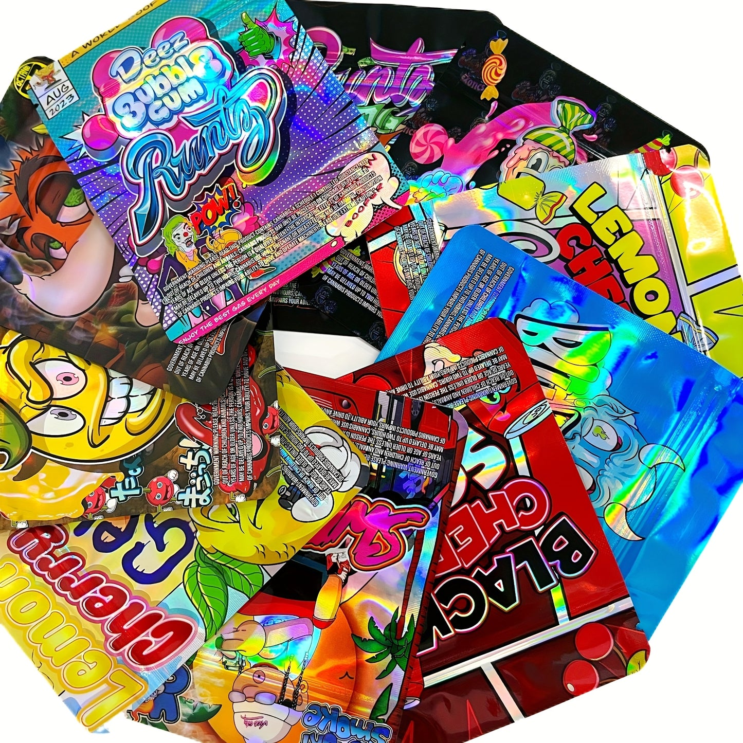 Gift Wrapping Trendy Mylar Storage Bags 3.5G 100PCS Lightweight Thick Bags for Party Gifts Dry Herb Outdoor Application