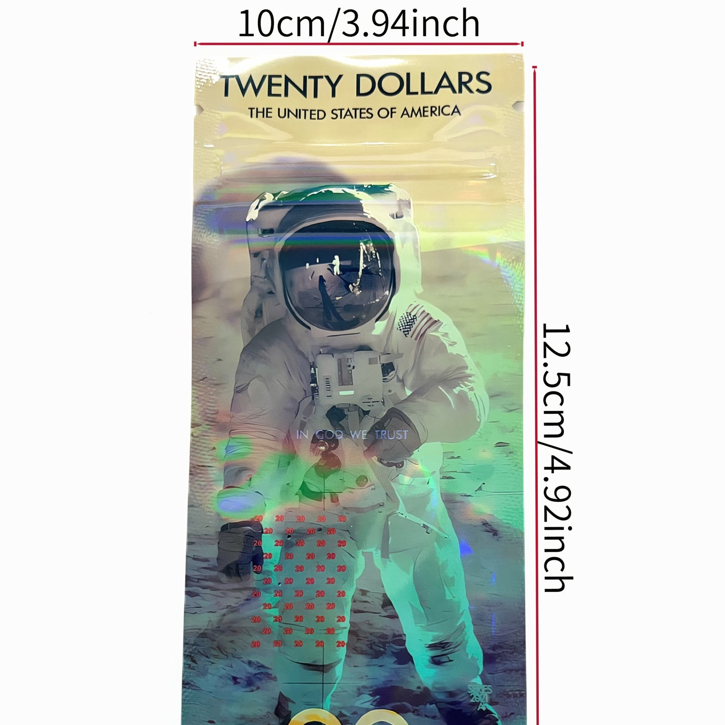 Gift Wrapping Reusable Thick Mylar Pouches 3.5G 100PCS Odor Isolation Bags for Daily Food Travel Sundry Arrangement