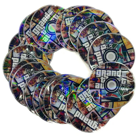 USA STOCK GTA5 Disk Mylar Bags 3.5G 100PCS Holographic Circle Design 9Mil Thick Smell Proof Stand Up Pouch Resealable Zipper Heat Sealable BPA Free Air Tight Storage Bags for Herbs Candy Travel Camping Users