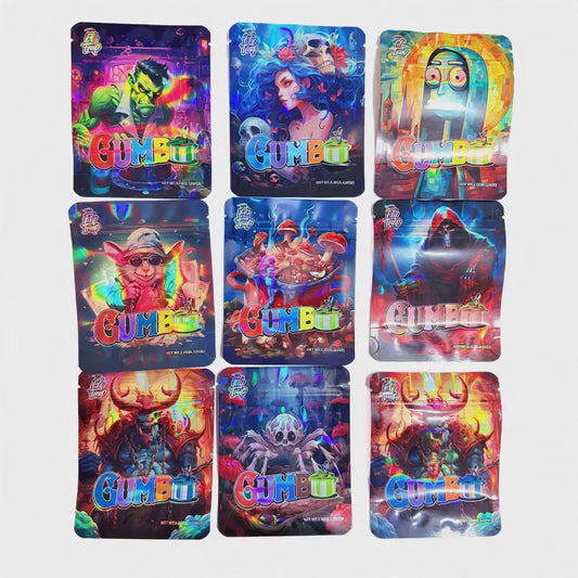 Gift Wrapping Durable Smell Proof Mylar Storage Bags 3.5G 100PCS Fashion Design Pouches for Family Travel Storage Enthusiasts